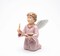 Ceramic Angel Holding Book and Candle Figurine, Home Décor, Religious Décor, Religious Gift, Church Décor, Baptism Gift